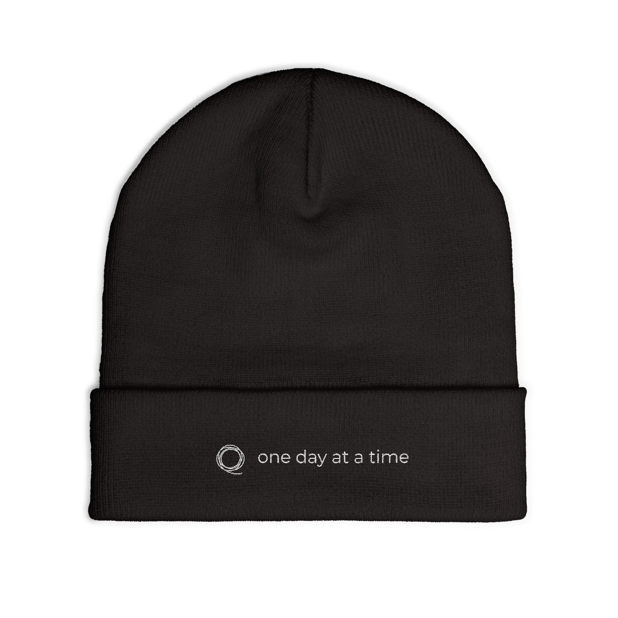 EMBROIDERED BEANIE - "One Day At A Time" $35.00
