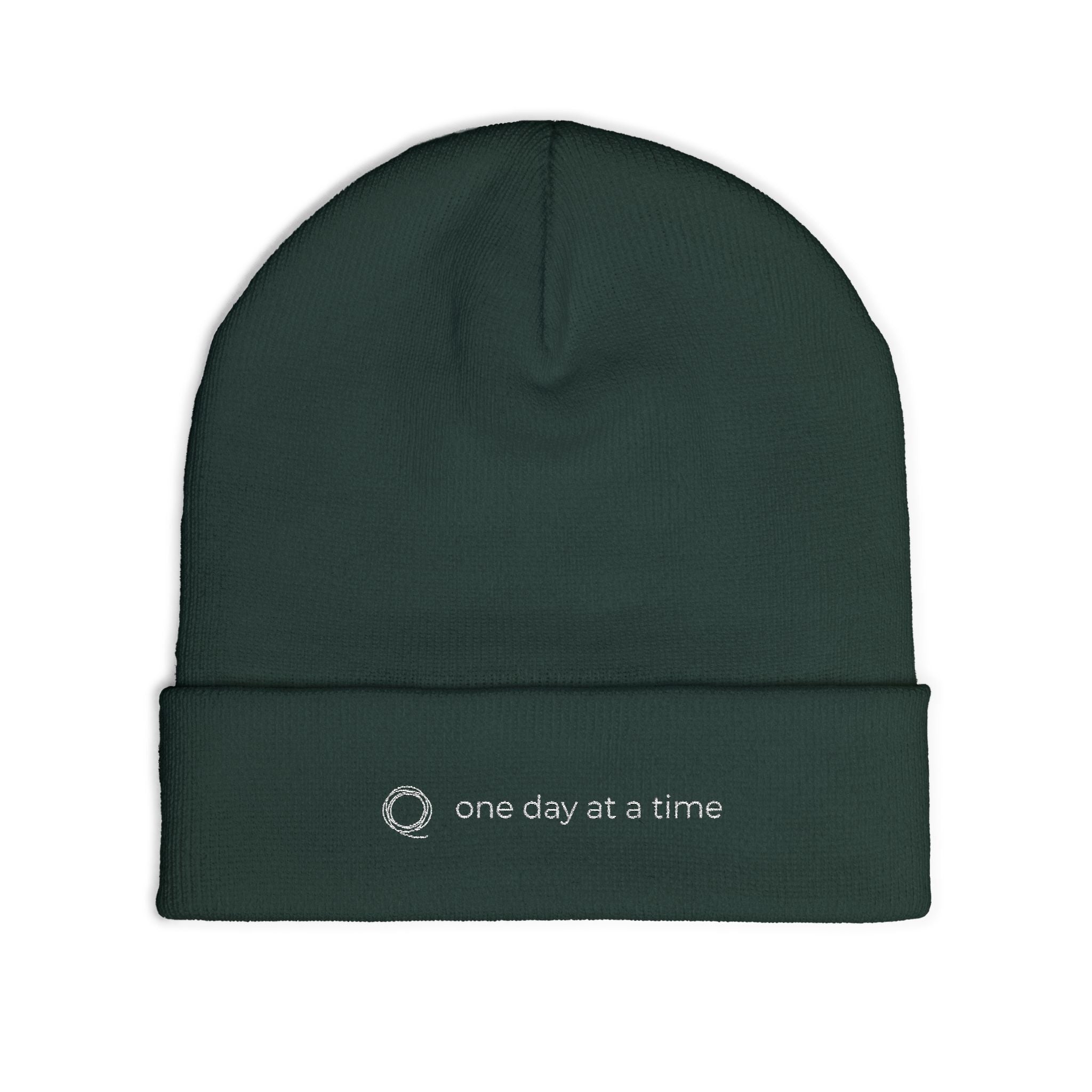 EMBROIDERED BEANIE - "One Day At A Time" $35.00