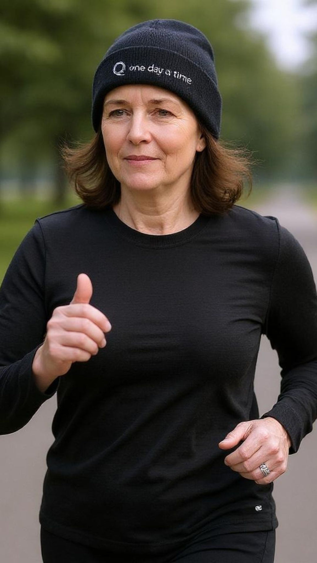 EMBROIDERED BEANIE - "One Day At A Time" $35.00