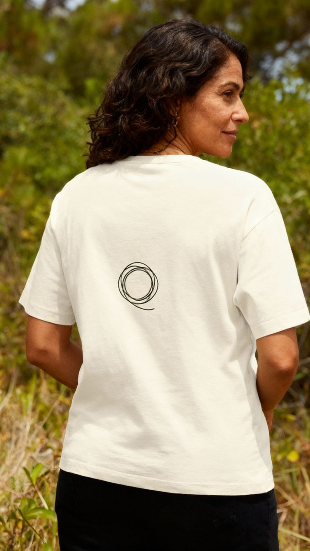 OVERSIZED COTTON T-SHIRT "One Thread At a Time" $36