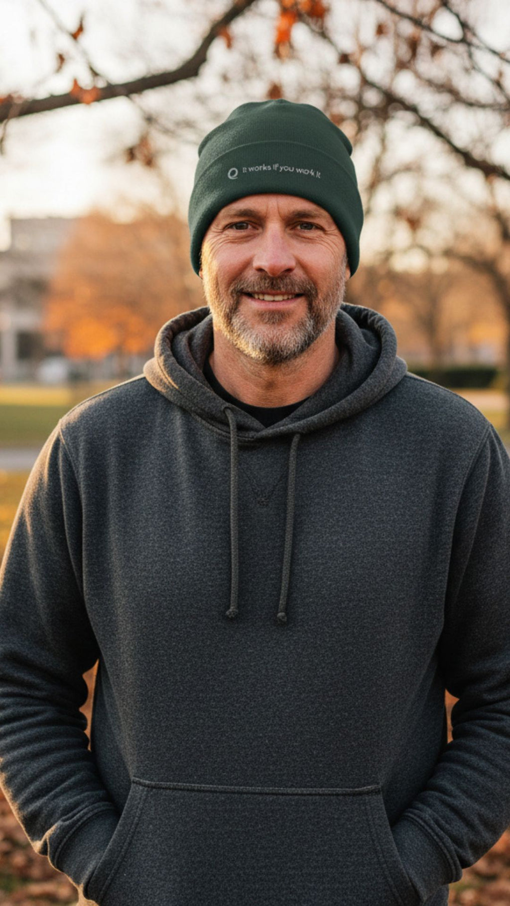 EMBROIDERED BEANIE (UNISEX) - "It Works If You Work It" $28.00