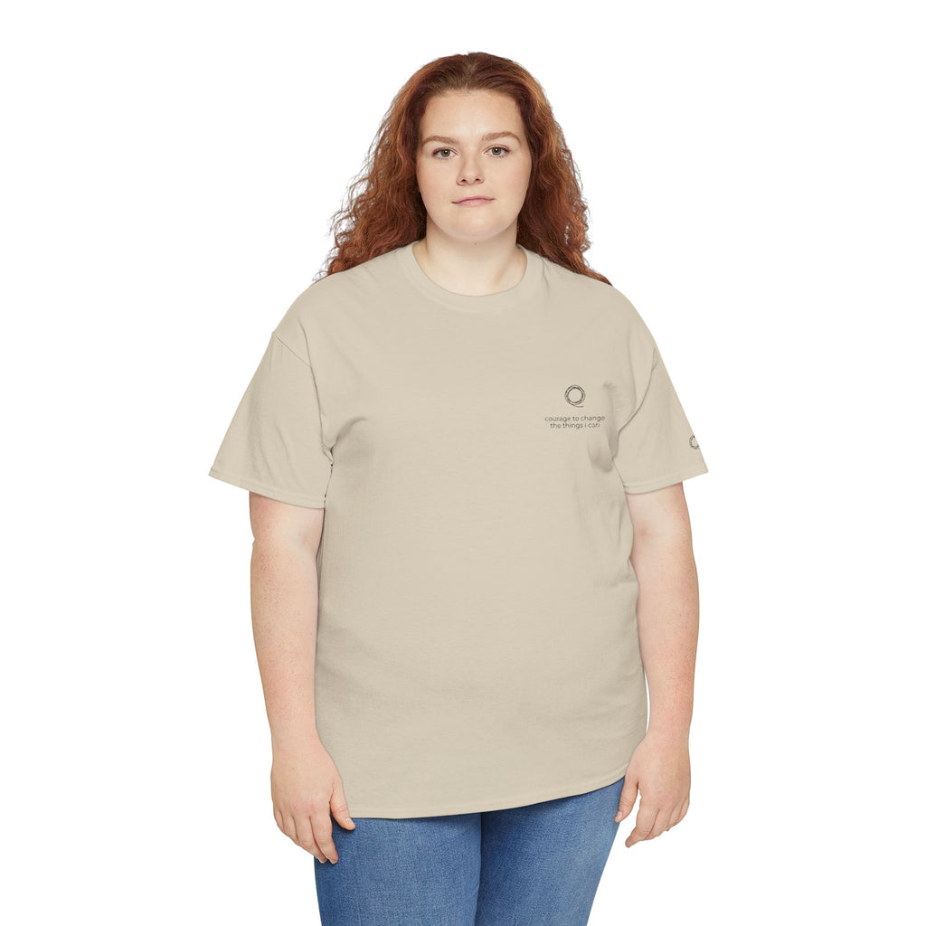 HEAVY COTTON T-SHIRT  "Courage To Change" $34.95